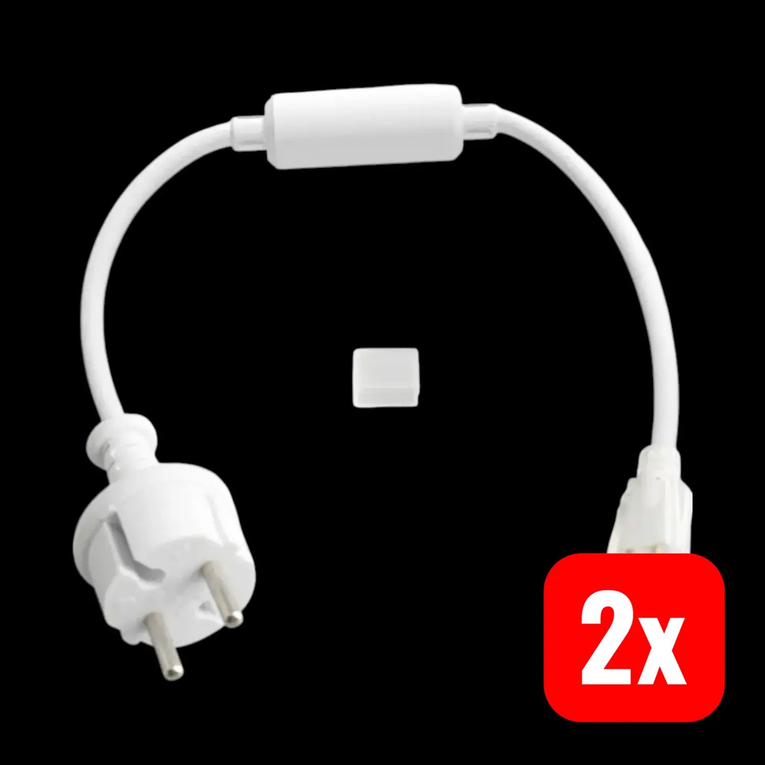 B-Ware Evn Anschlusskabel Leitung Lichttechnik Led Strip Endkappe 50cm 230 V 2 Stück