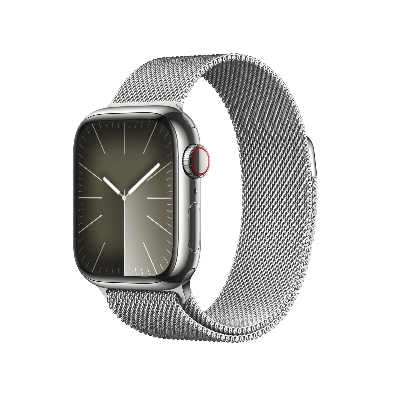 B-Ware Apple Watch Uhr Smartwatch S9 Lte 45 Mm Stahl Silber Gps 64 Gb Oled Onesize