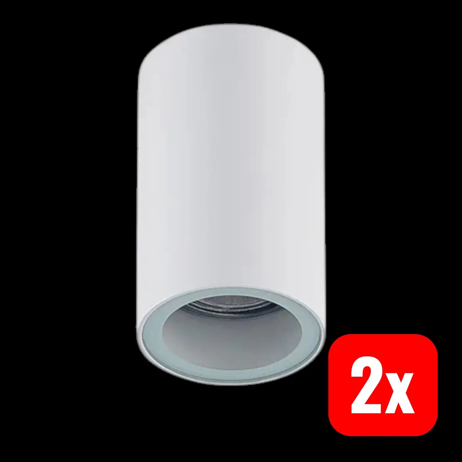 B-Ware Arcchio Downlight Einbauspot Olivir Weiß Metall Gu10 Ip44 6cm Rund 2 Stück