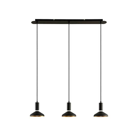 B-Ware Arcchio Jaika Pendelleuchte Pendelleuchte Deckenlampe Hängeleuchte Schwarz 3 Flg
