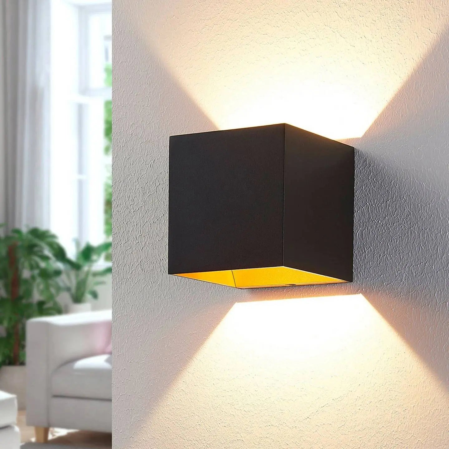 B-Ware Arcchio Wandleuchte Wandlampe Led Lampe Aluminium Schwarz Warmweiß Beleuchtung