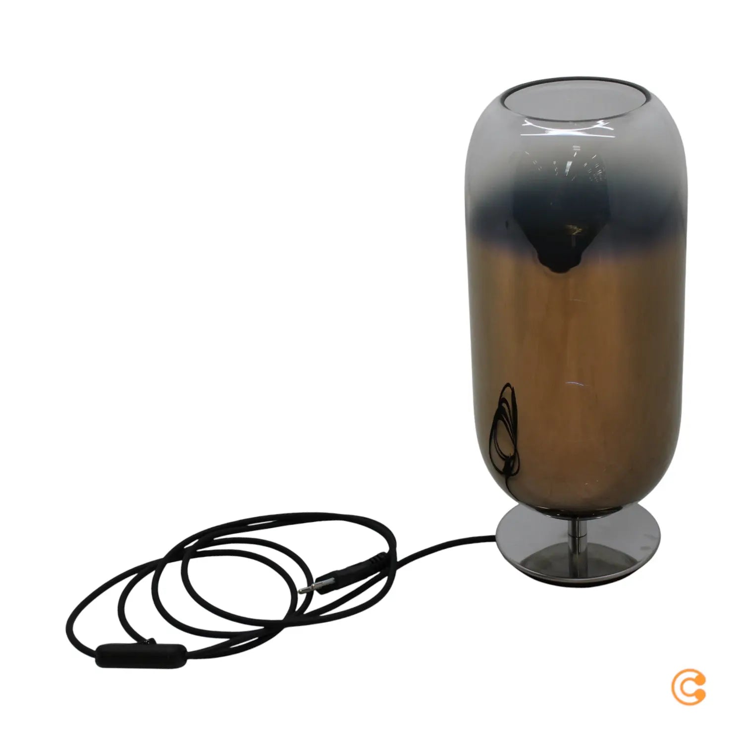 B-Ware Tischleuchte Lampe Gople Mini Leuchte Glas Bronze Tischlampe E14 Led 34 Cm