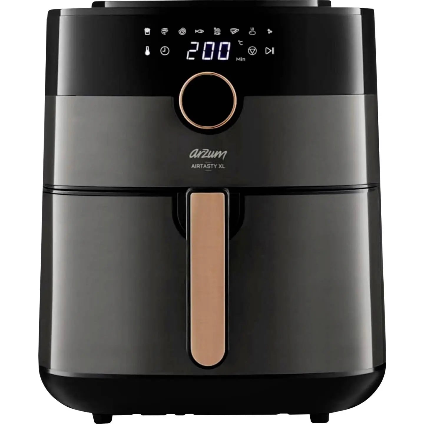 B-Ware Arzum Heißluftfritteuse Airfryer Fritteuse 6l 1750 W Display Timer Schwarz