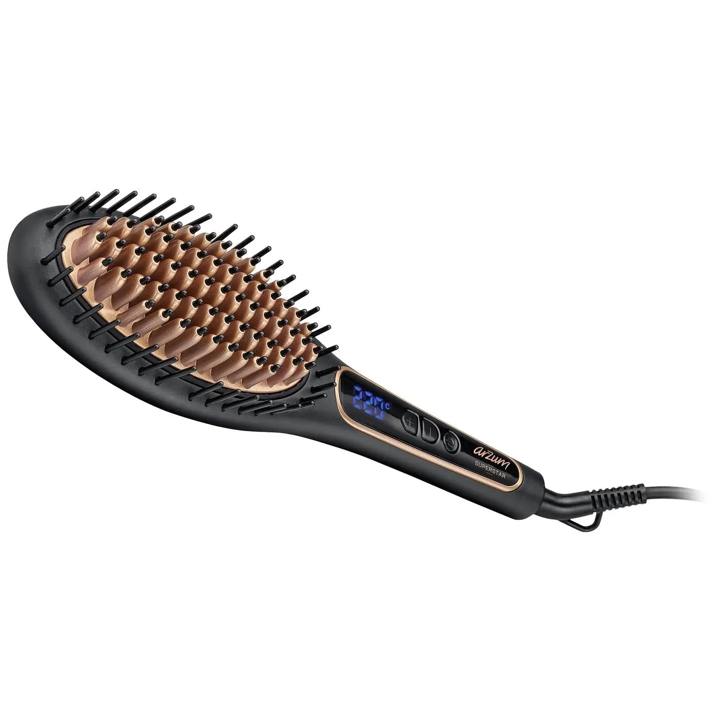 B-Ware Arzum Ar5036 Glättungsbürste Haarglätter Bürste Glätteisen Schwarz Haarstyl38