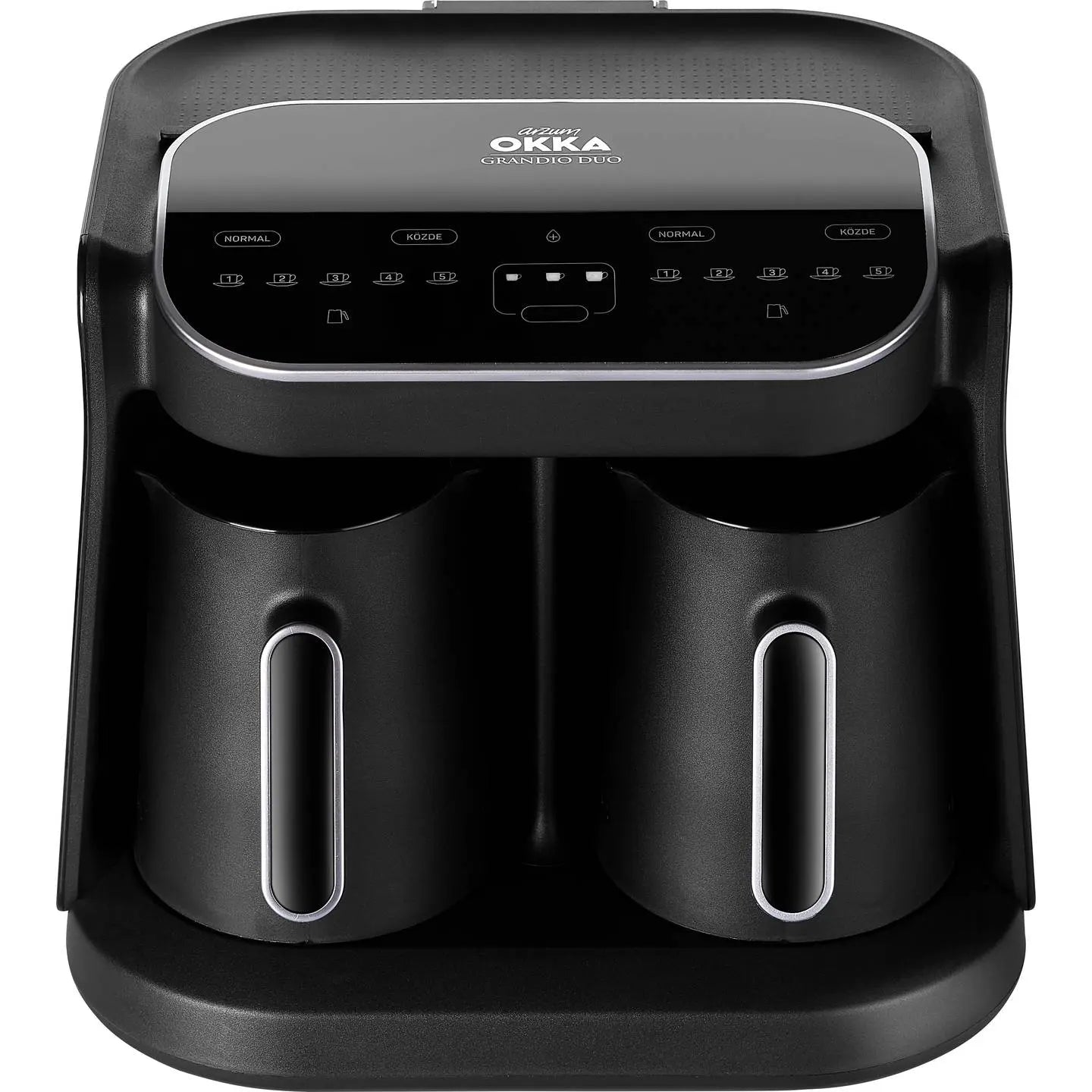 B-Ware Arzum Mokkamaschine Kaffeemaschine Okka Grandio Duo Schwarz Chrom Led Display