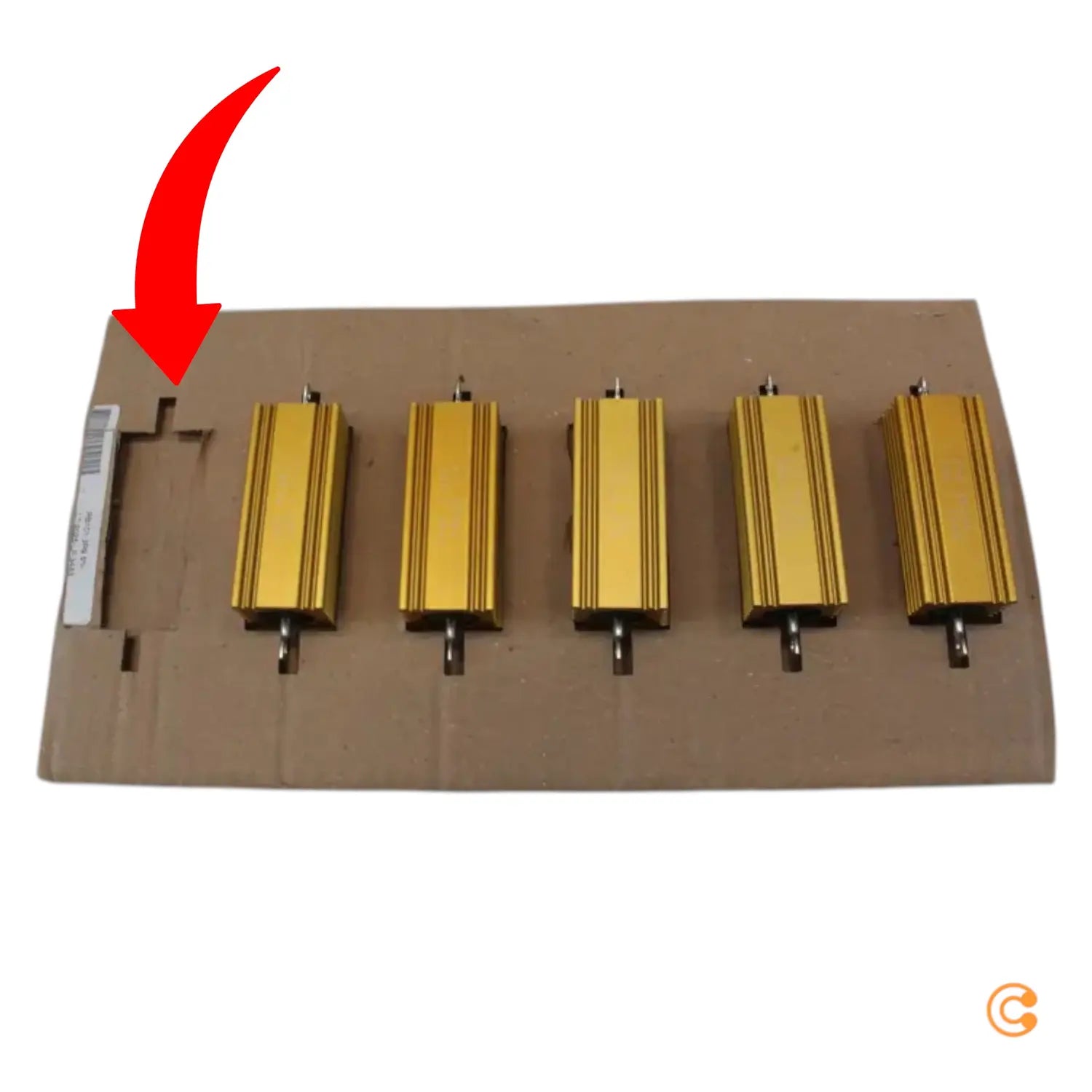 B-Ware Ate Electronics Hochlast Widerstand Resistor Axial Bedrahtet 3.9ω Siehe Text/Foto