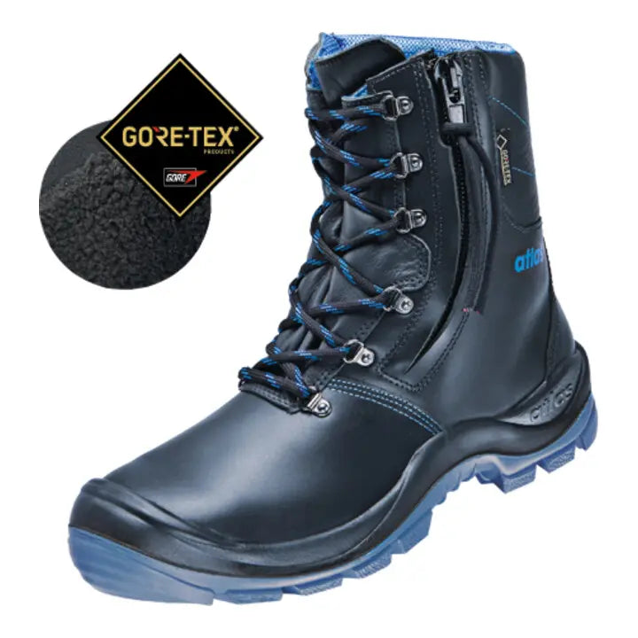 B-Ware Atlas Arbeitsstiefel Stiefel Schuh Gtx S3 Royalblau Schwarz Weite 13 Größe 46