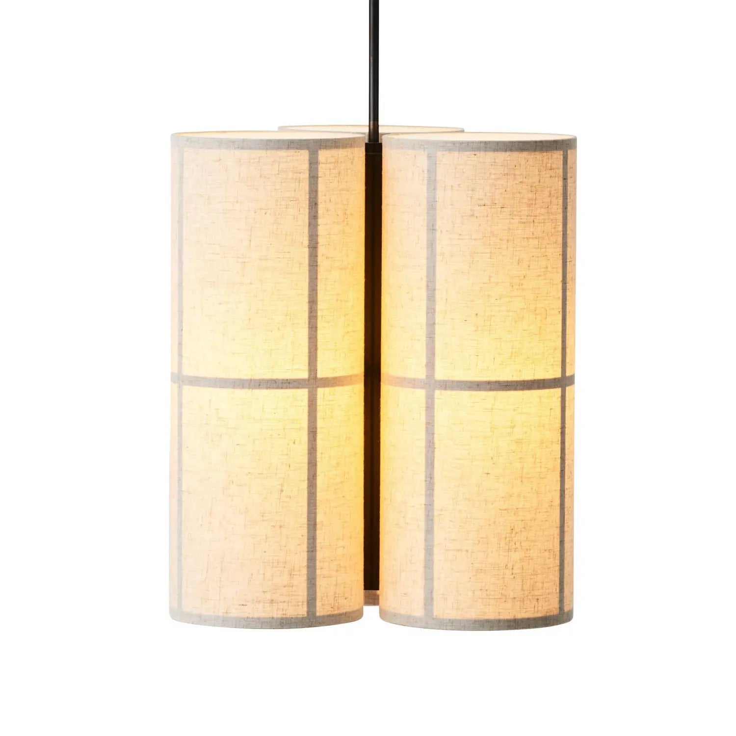 B-Ware Audo Copenhagen Pendelleuchte Hängelampe Hashira Cluster Creme Leinen ø 32 Cm