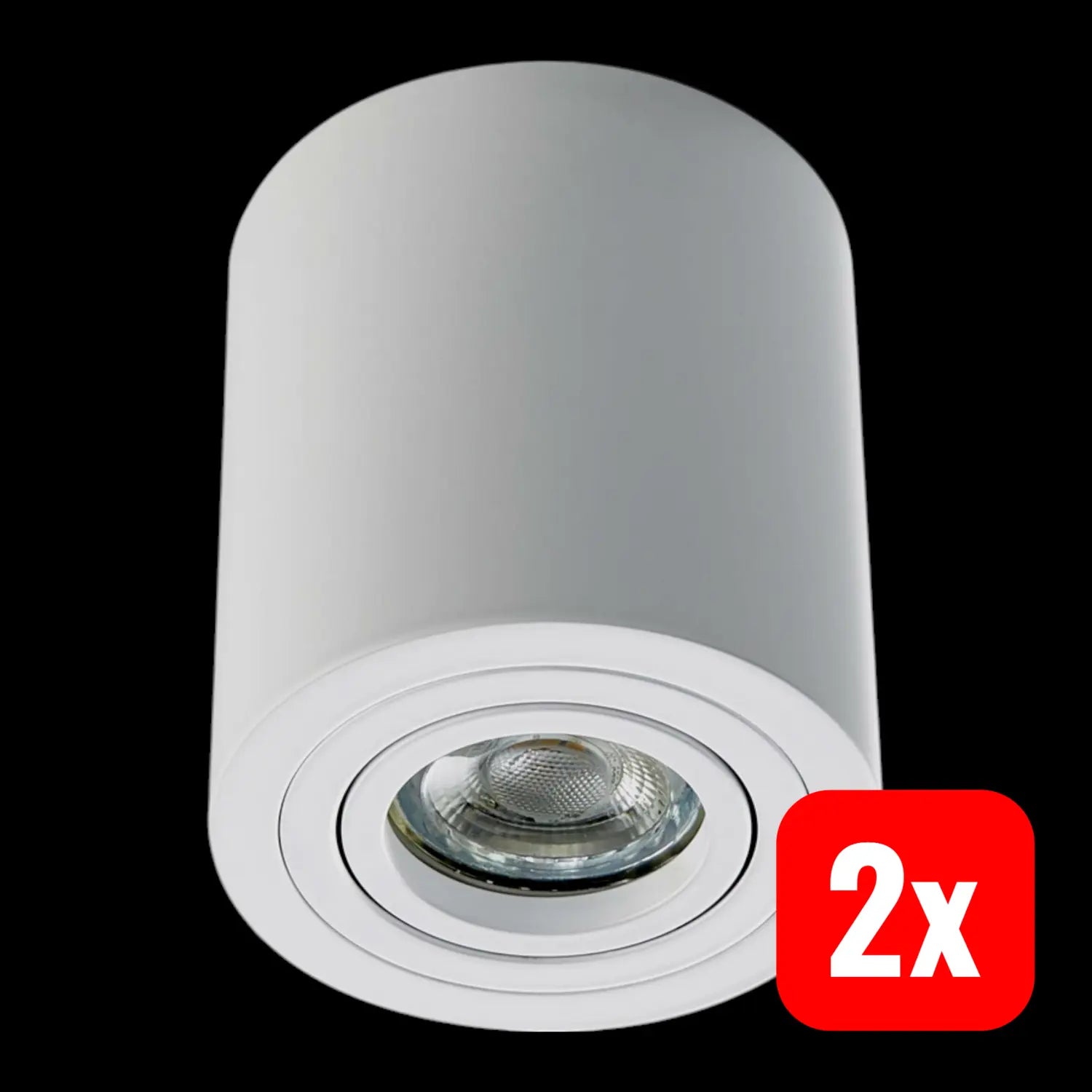 B-Ware Heitronic Aufbauleuchte Aufbaustrahler Deckenlampe Lampe Led 12 W Weiß 2 Stück