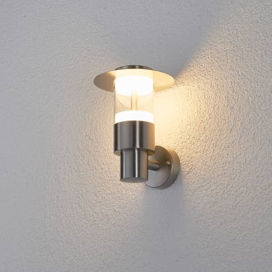 B-Ware Lindby Außenwandleuchte Anouk Wandleuchte Wandlampe Außenleuchte Edelstahl Led