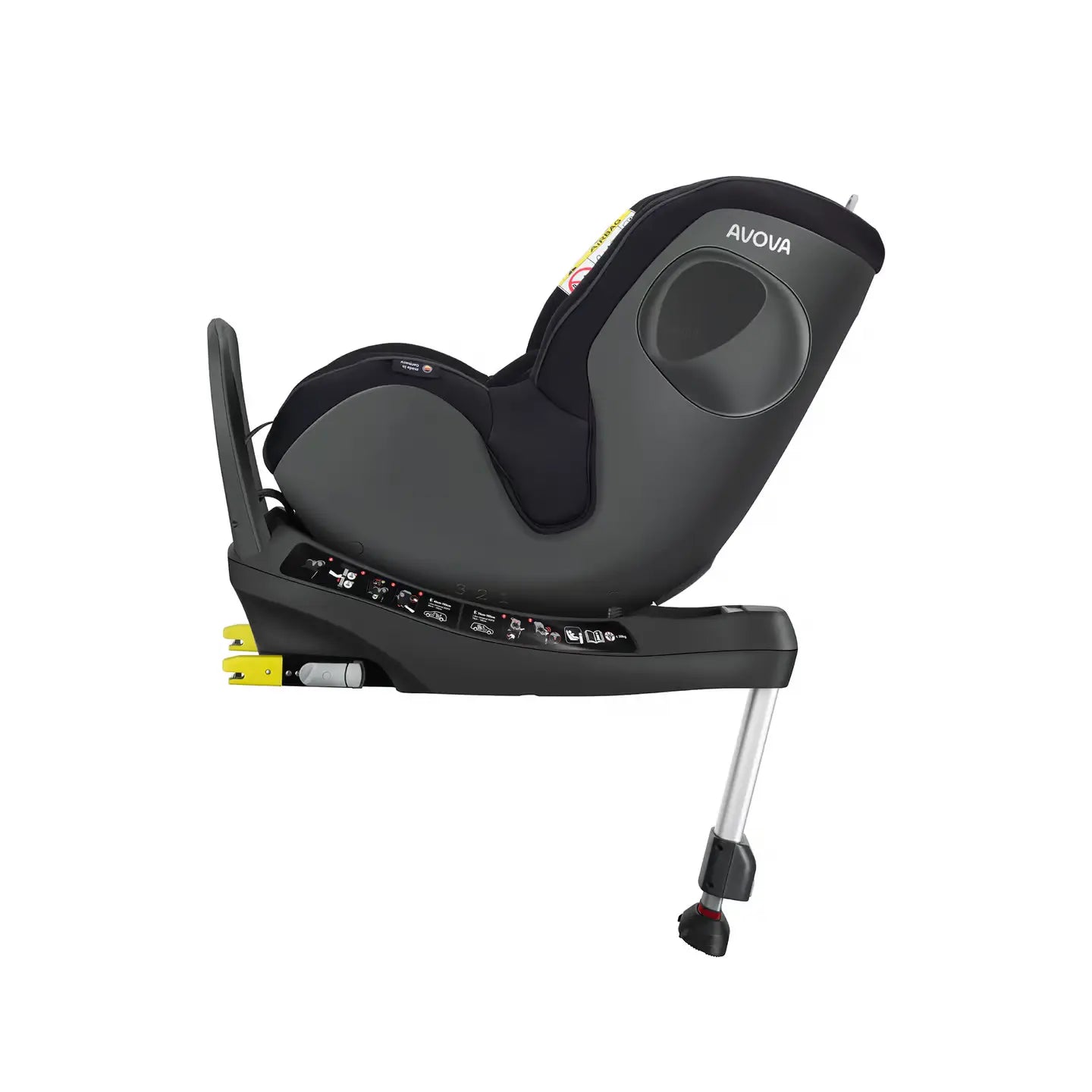 B-Ware Avova Autositz Kindersitz I Size Pearl Black Drehbar Isofix 360 Grad Schwarz