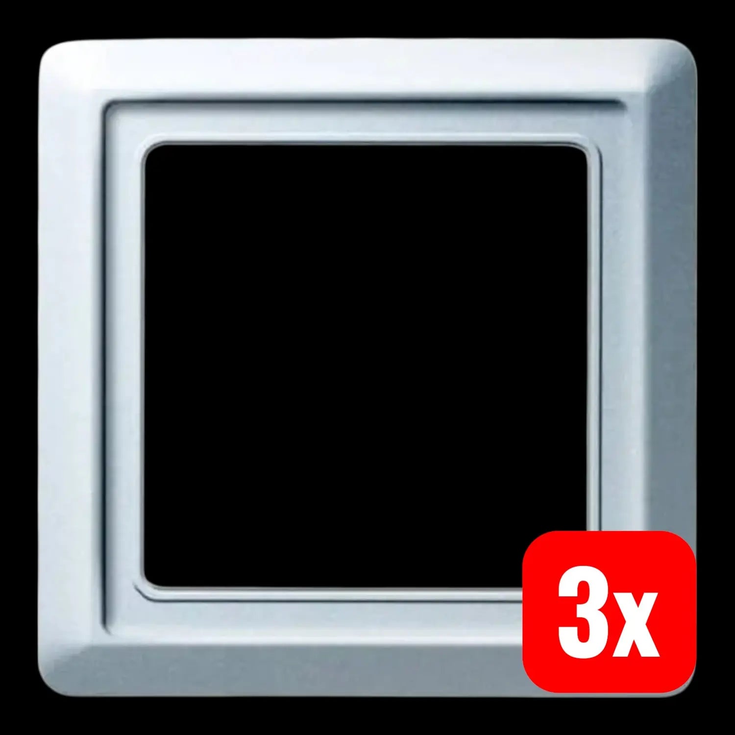 B-Ware Busch Jaeger Rahmen Abdeckung Allwetter Ip44 1fach Weißaluminium Ral 9006 3 Stk