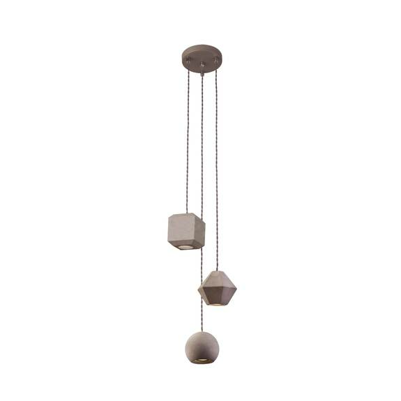 B-Ware Nowodvorski Lighting Hängeleuchte Hängelampe Geometric Iii Aus Beton Dreiflam437