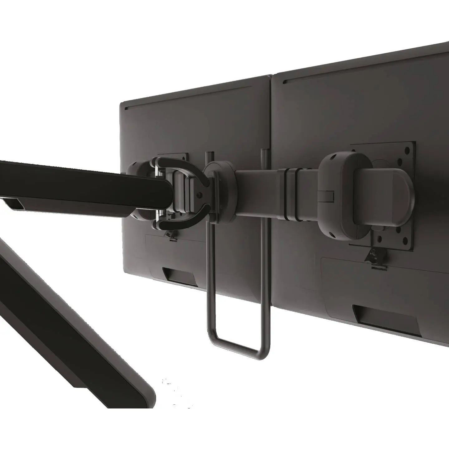 B-Ware Bachmann Monitor Tischhalterung Dual Monitorarm Bildschirmhalterung Schwarz Vesa