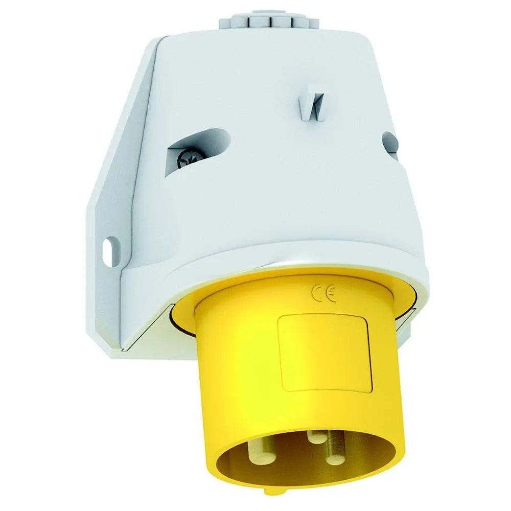 B-Ware Bals Anbaustecker Wandgerätestecker Cee Stecker 32 A 3polig 110 V Gelb Kunststoff