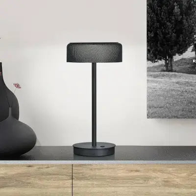 B-Ware Bankamp Mesh Led Tischleuchte Tischlampe Dimmer Schwarz Touchfunktion