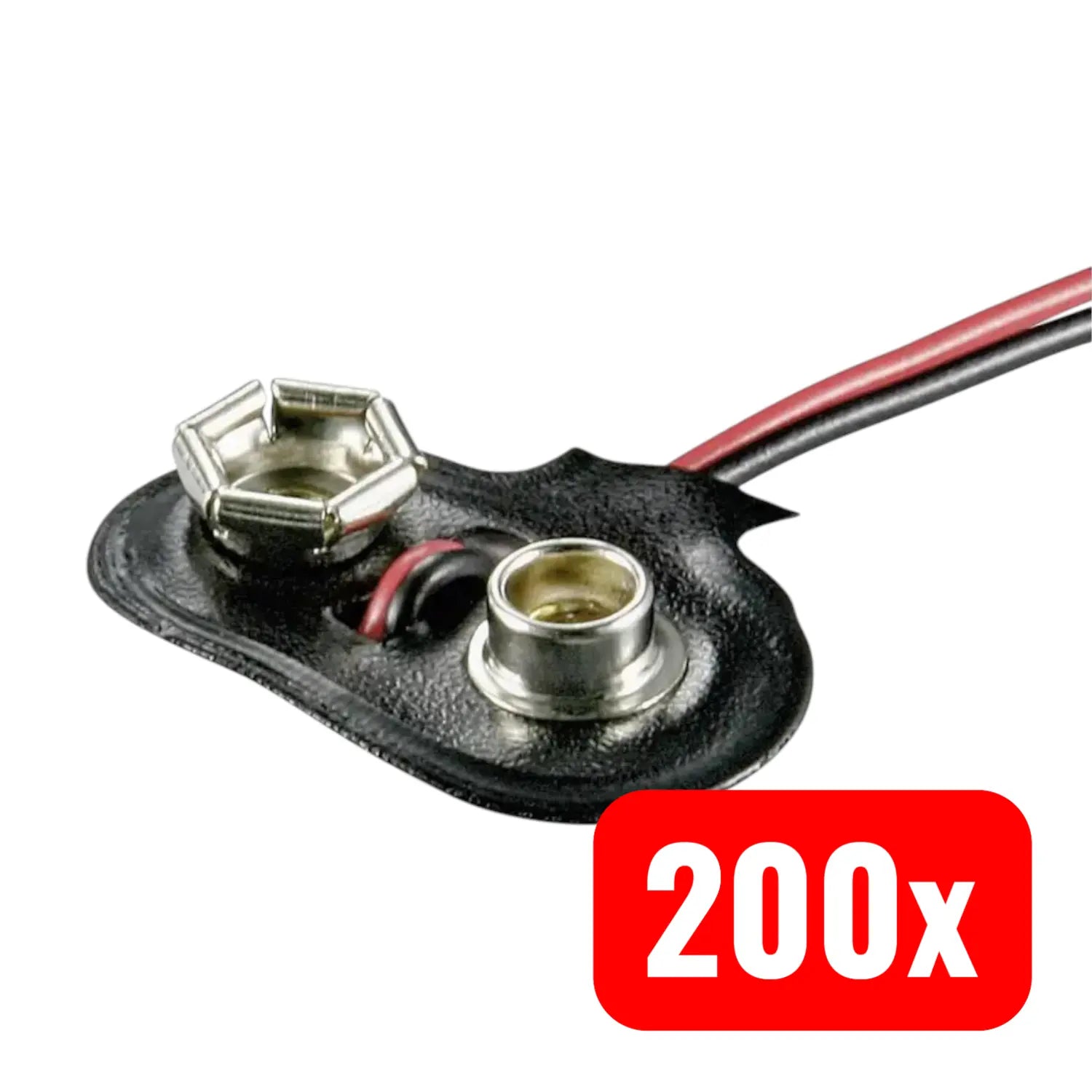 B-Ware Beltrona Batterieclip Anschluss Clip 1x Batterie 9 V Block T Ausführung 200 Stück