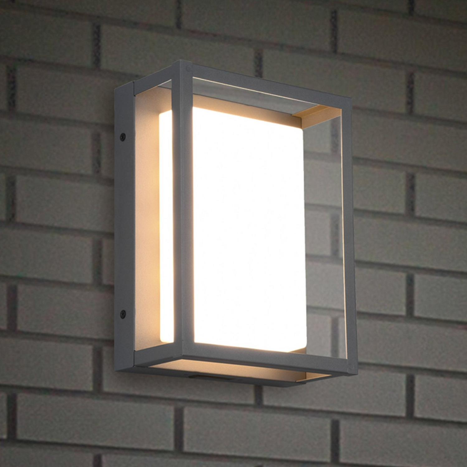 B-Ware Trio Lighting Led Außenwandleuchte Witham Ip54 Cct Anthrazit Wandlampe Lampe