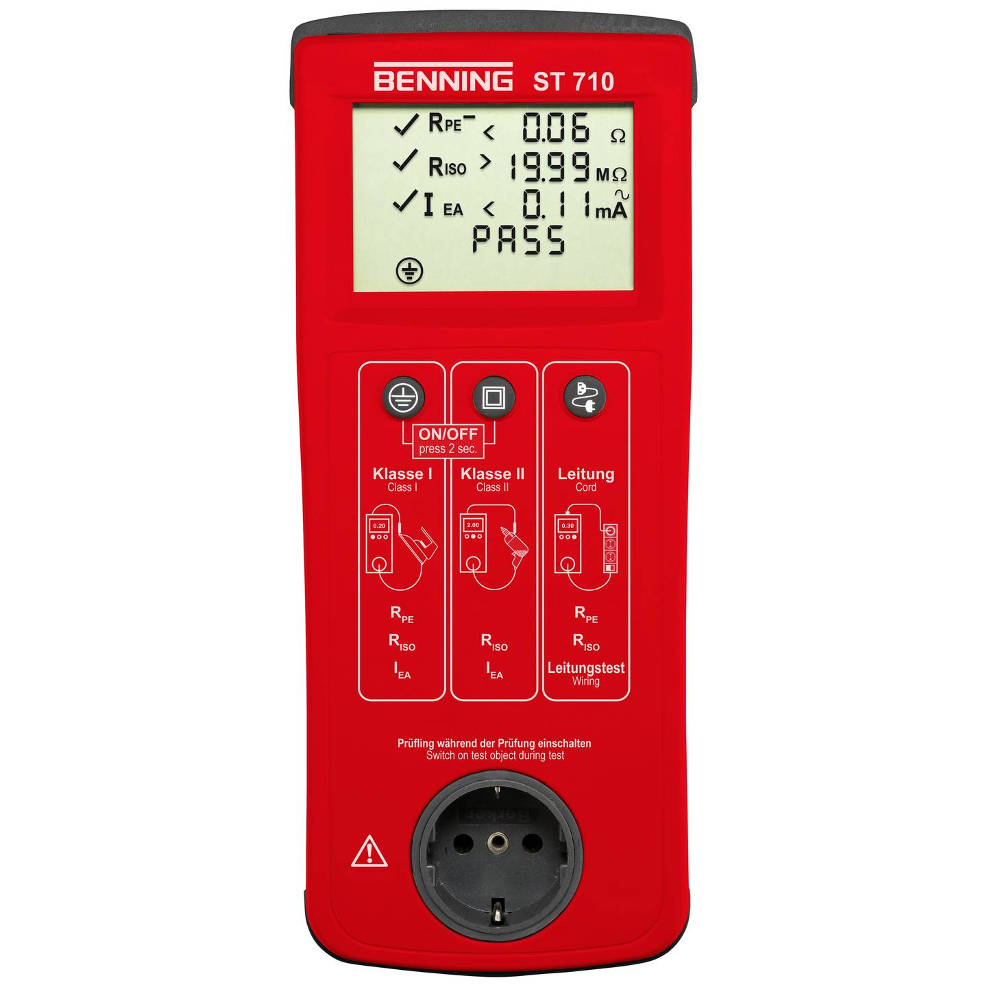 B-Ware Benning Gerätetester Prüfgerät Vde Norm 0701 0702 Batteriebetrieb Automatisch349