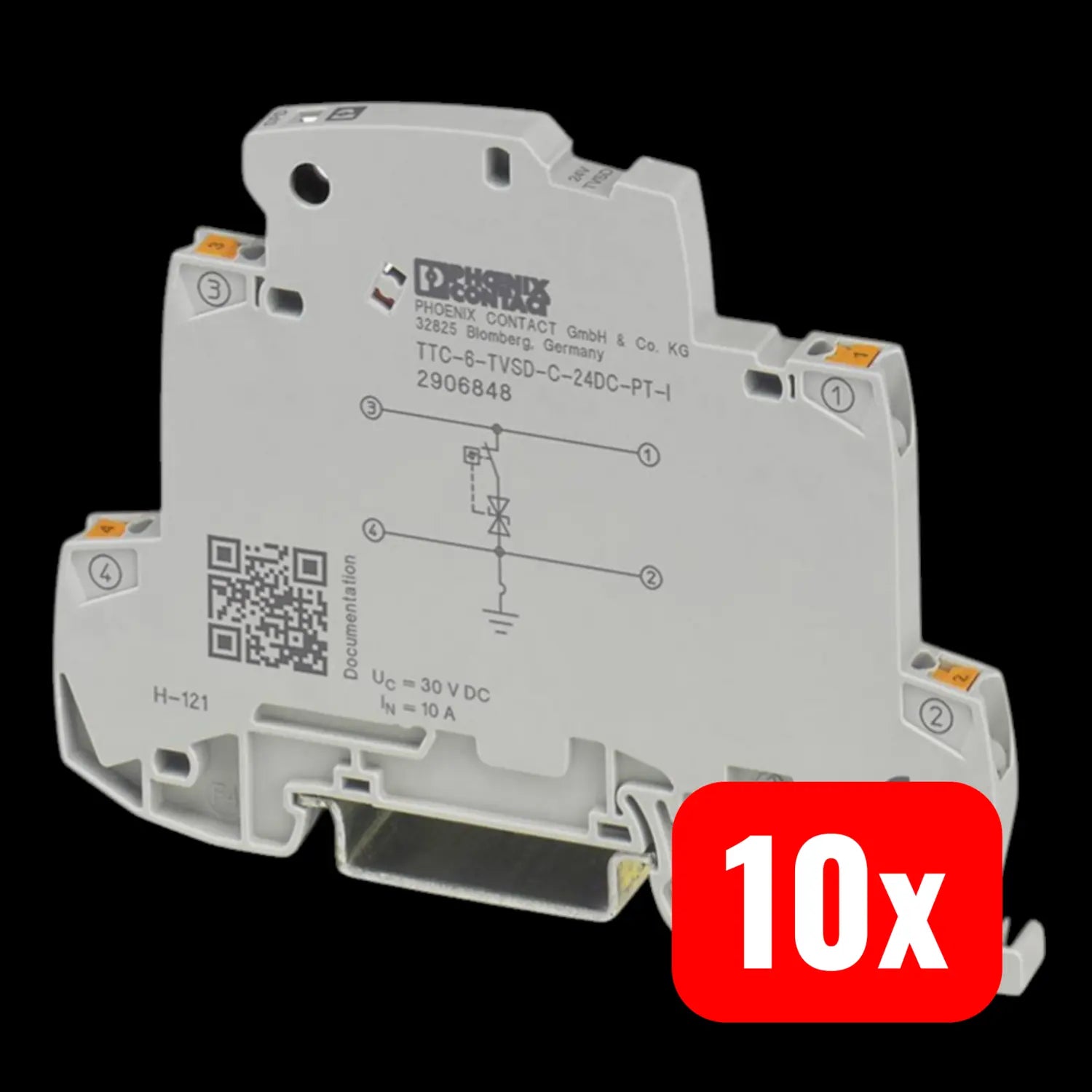 B-Ware Phoenix Contact überspannungsschutz Ableiter Ttc 6 Tvsd C 24 Dc Pt I 10 Stück