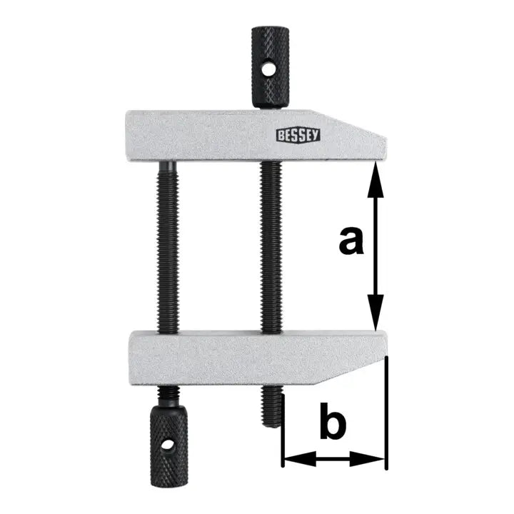 B-Ware Bessey Parallel Schraubzwinge Klemmzwinge Pa 87/50 Doppelte Spindelführung 87mm