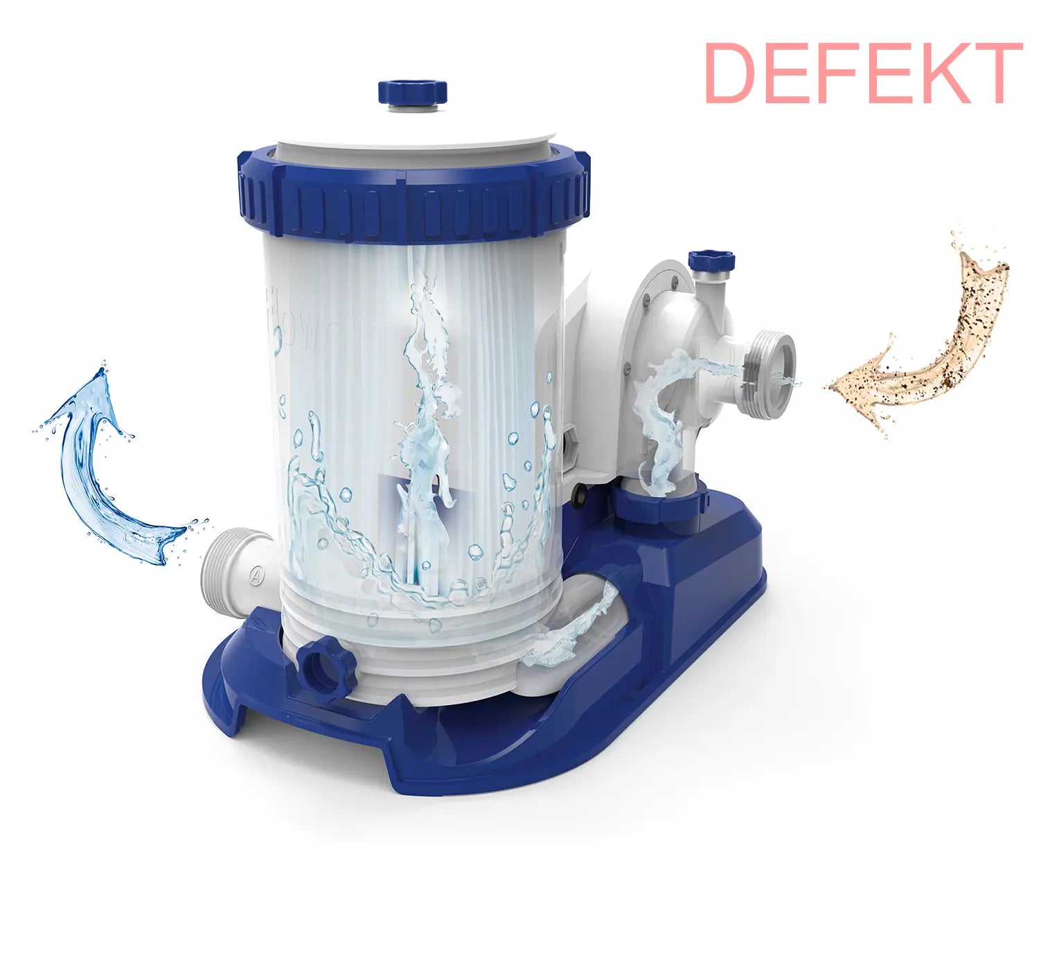 D-Ware Bestway Filterpumpe Poolpumpe Sandfilteranlage 9463 L/H 350 W Defektware