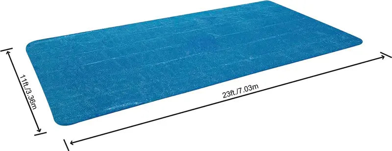 B-Ware Bestway Solarabdeckplane Poolabdeckung Poolheizung Pool 703 X 336 Cm Blau Eckig