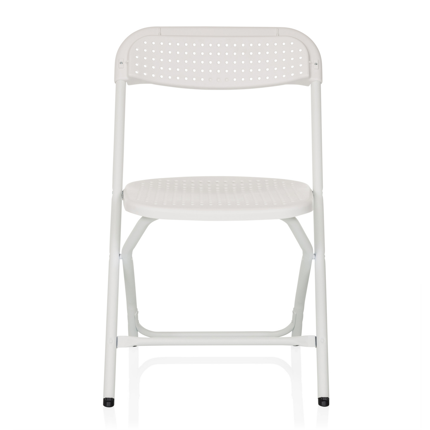 B-Ware Hjh Office Besucherstuhl Klappstuhl Stuhl Kunststoff Weiß Outdoor Stapelbar