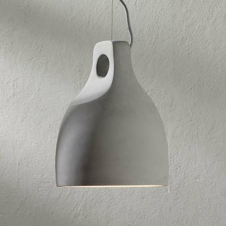 B-Ware Lampenwelt Beton Pendelleuchte Leuchte Lampe Pendelleuchte E27 Morton, ø 24,5 Cm