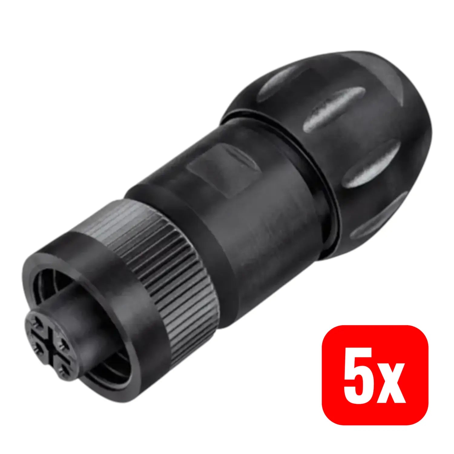B-Ware Binder Rd24 Pw Kabeldose Steckdose Anschlusskabel Stecker 5 Stück