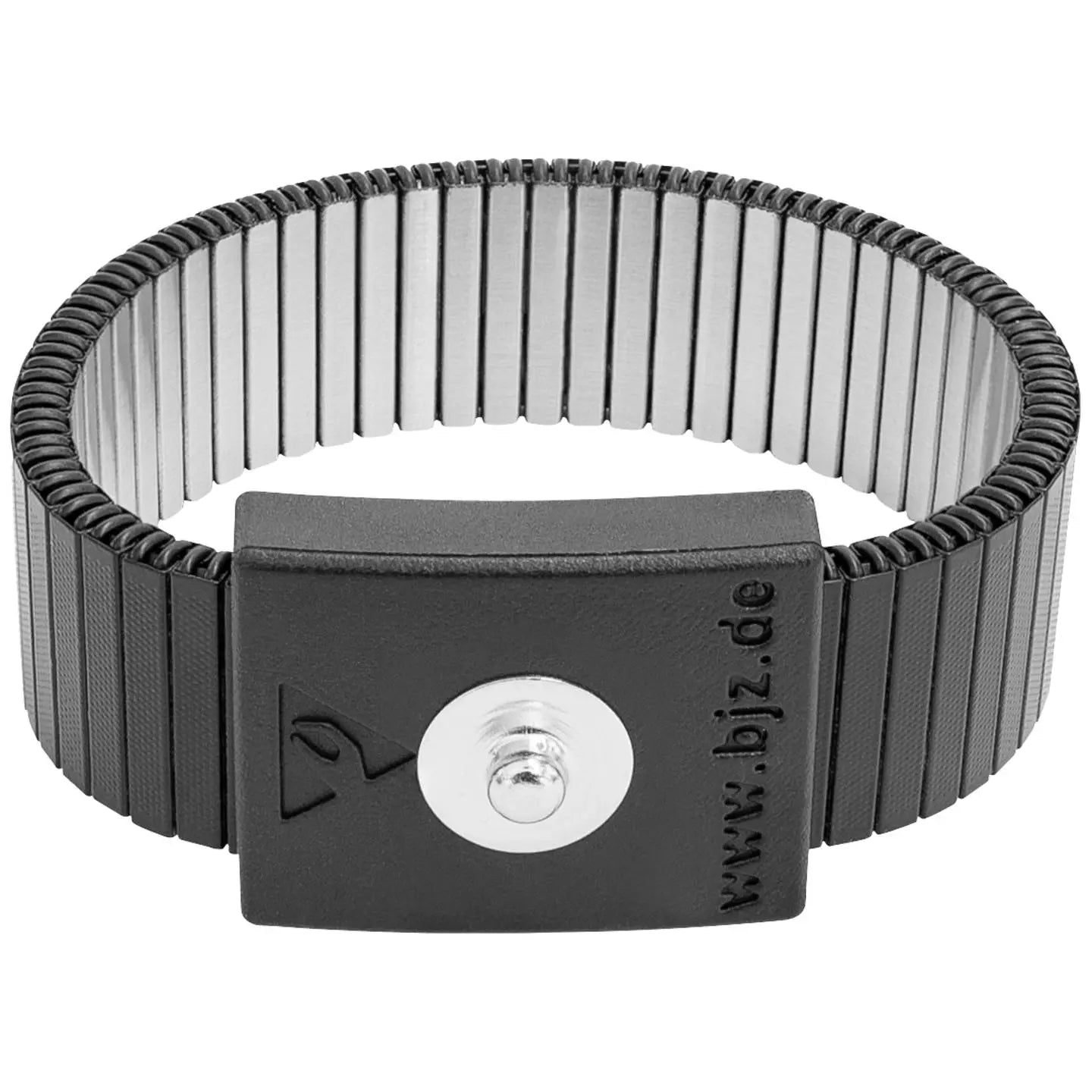 B-Ware Bjz Armband Esd Band Metallarmband Edelstahl Schwarz A 64106 Reinraumtauglich
