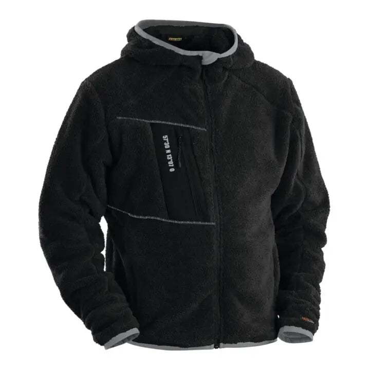 B-Ware Blakläder Jacke Pullover Fiberfleece Kapuze Unisex Größe L Polyester Schwarz
