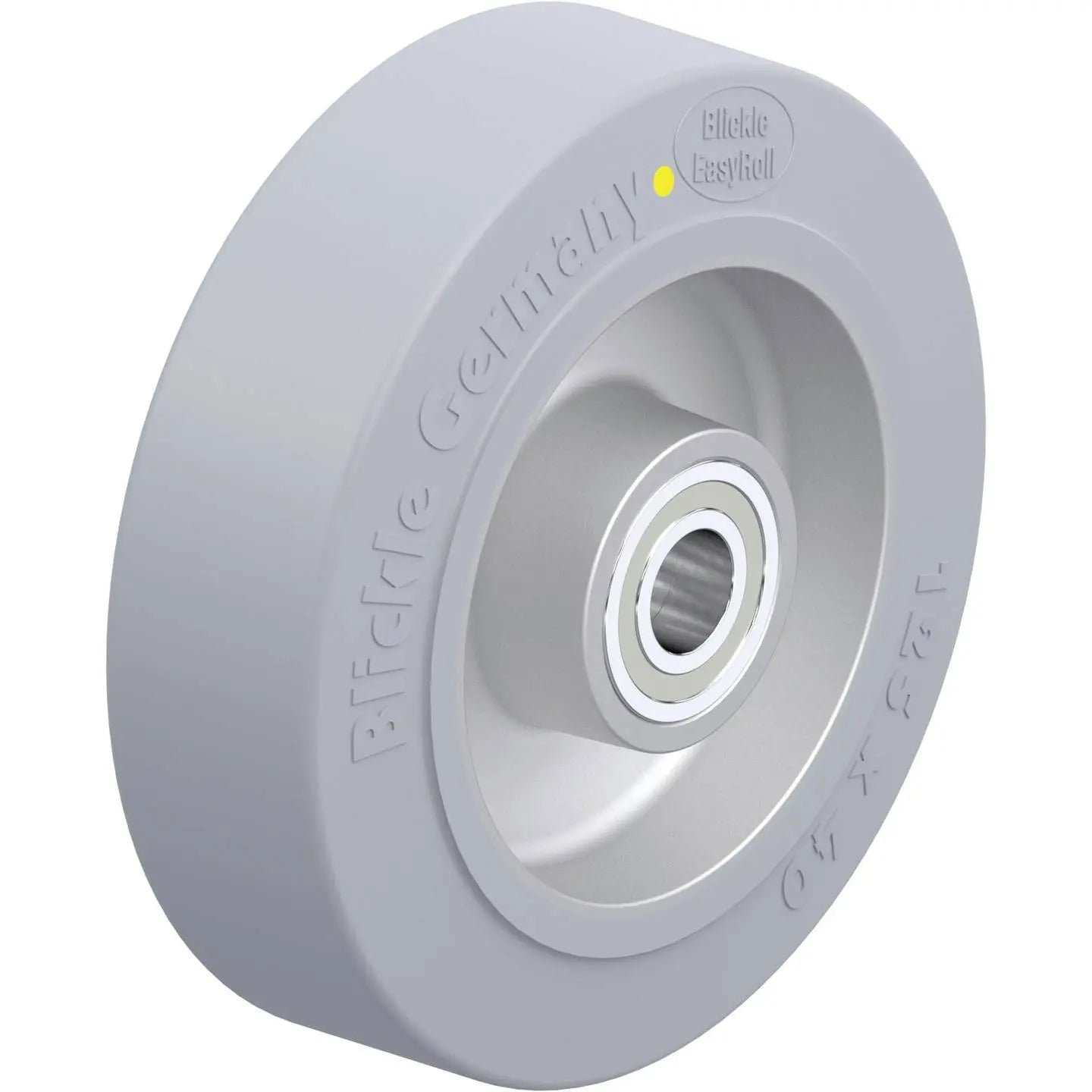 B-Ware Blickle Schwerlastrad Bockrolle Rad Gummi Grau Kugellager Aluminium 125 Mm 1 Stk