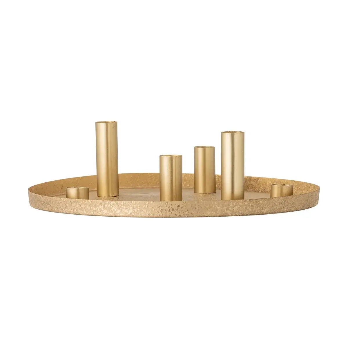 B-Ware Bloomingville Kerzenhalter Leuchter Maxime Gold Eisen Advent Tablett 30x8 Cm