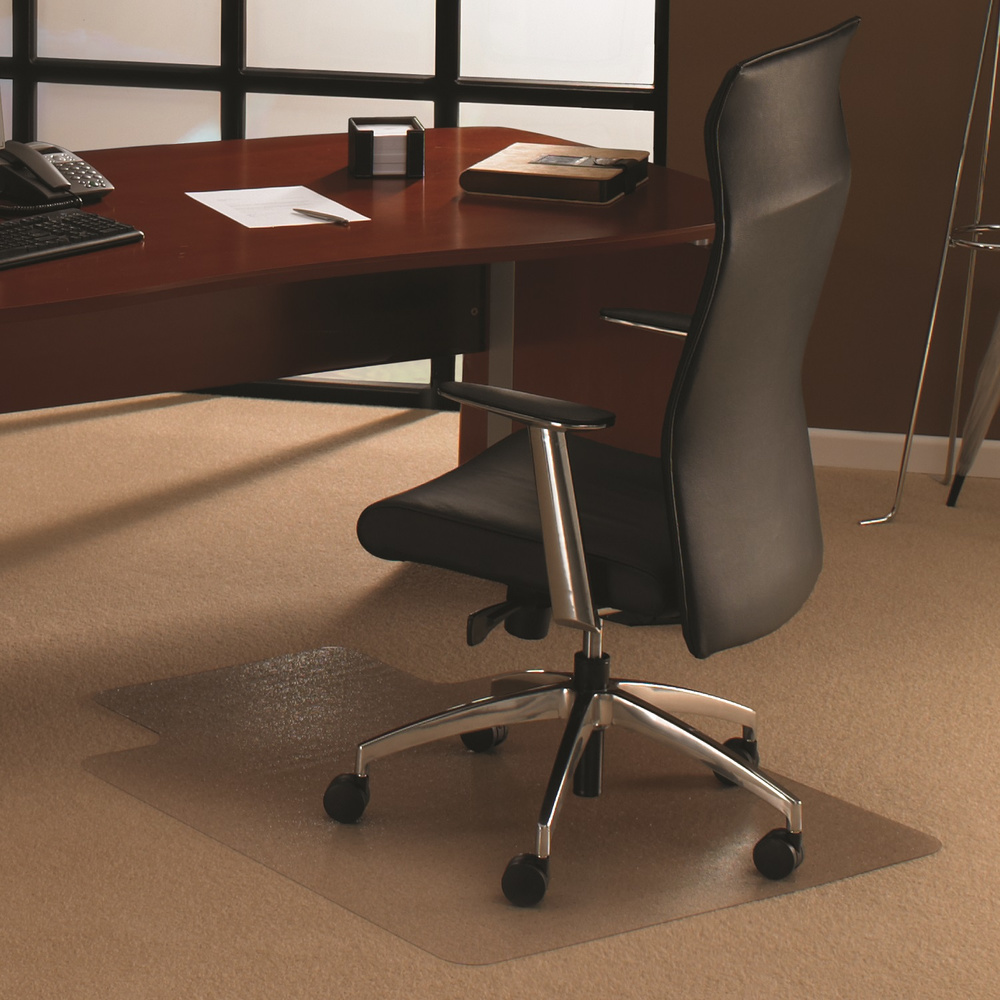 B-Ware Floortex Bodenschutzmatte Stuhlunterlage Teppichboden Transparent 120x90