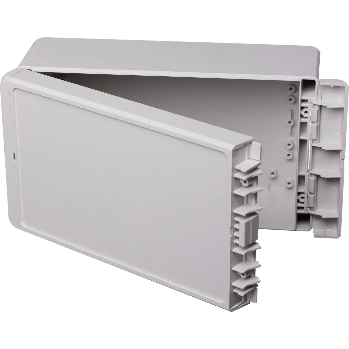 B-Ware Bopla Industriegehäuse Gehäuse Abs Lichtgrau Bocube B 221309 125 X 231 X 90 Mm