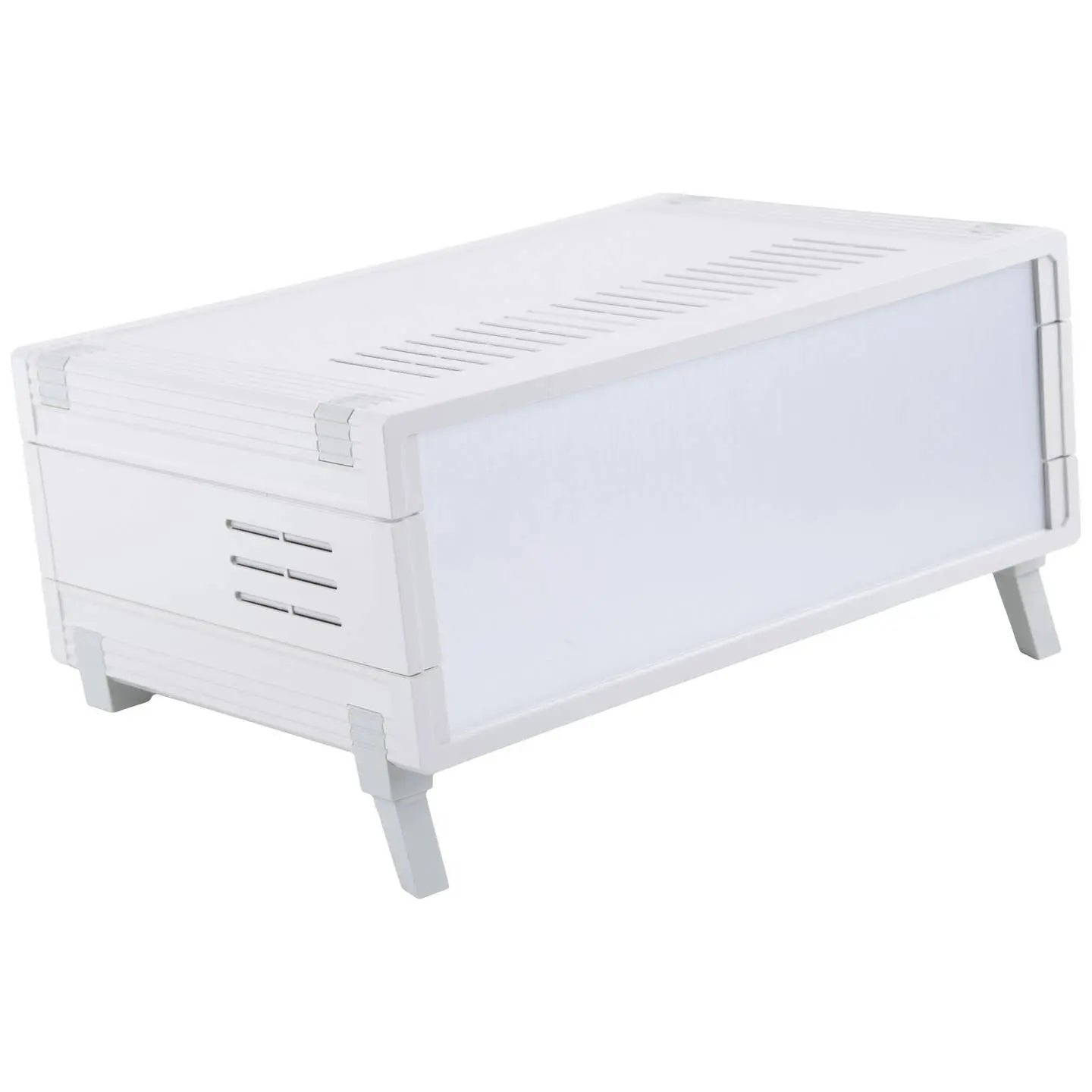 B-Ware Bopla Tischgehäuse Gehäuse Set Um 62018 L Abs Lichtgrau Aufbausatz Aluminium