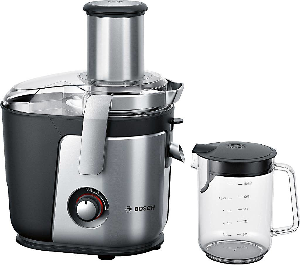 B-Ware Bosch Haushalt Mes4010 Entsafter 1200 W 1.5 L Keramikmesser Schwarz Silber (M606