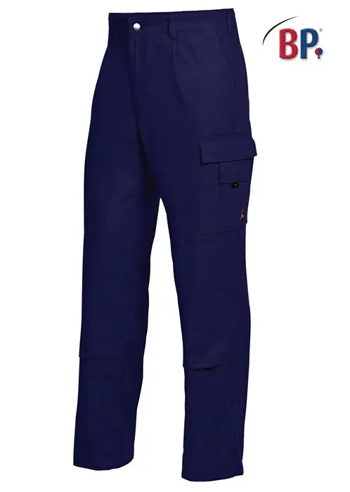 B-Ware Bp Basic Arbeitshose Hose 100%Baumwolle Kniepolstertaschen Dunkelblau Gr58