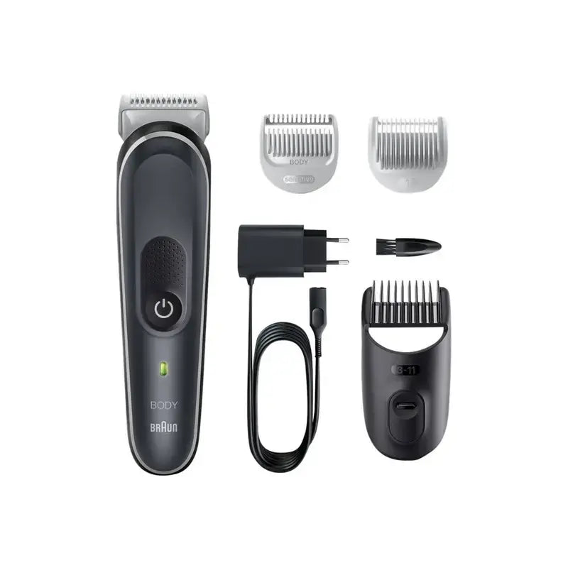 B-Ware Braun Körperhaartrimmer Bodygroomer 5 Sensitiv Kammaufsatz Ladeanzeige Trimmer