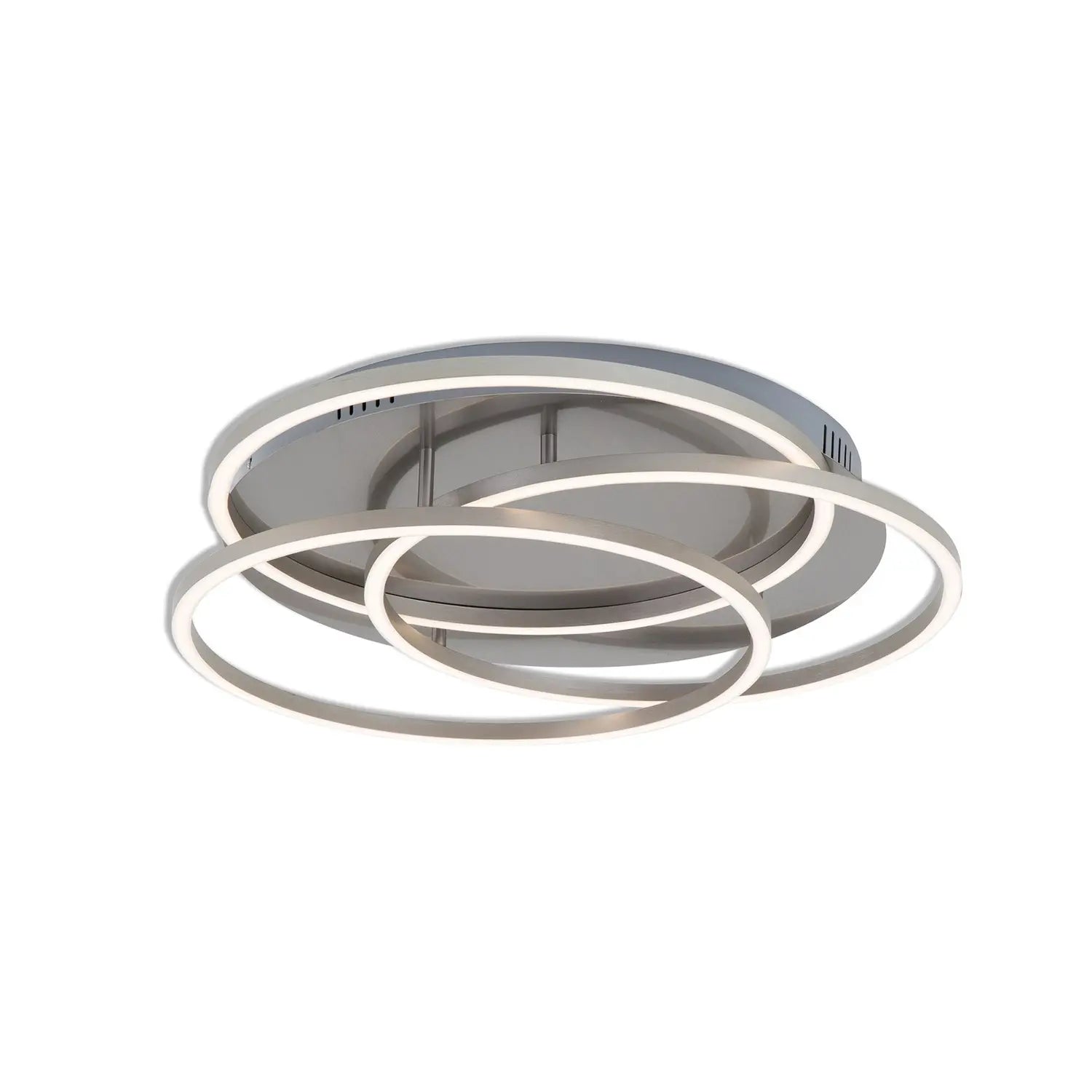B-Ware Briloner Led Deckenleuchte Frames 3 Ringe Deckenlampe Memoryfunktion Weiß/Nickel