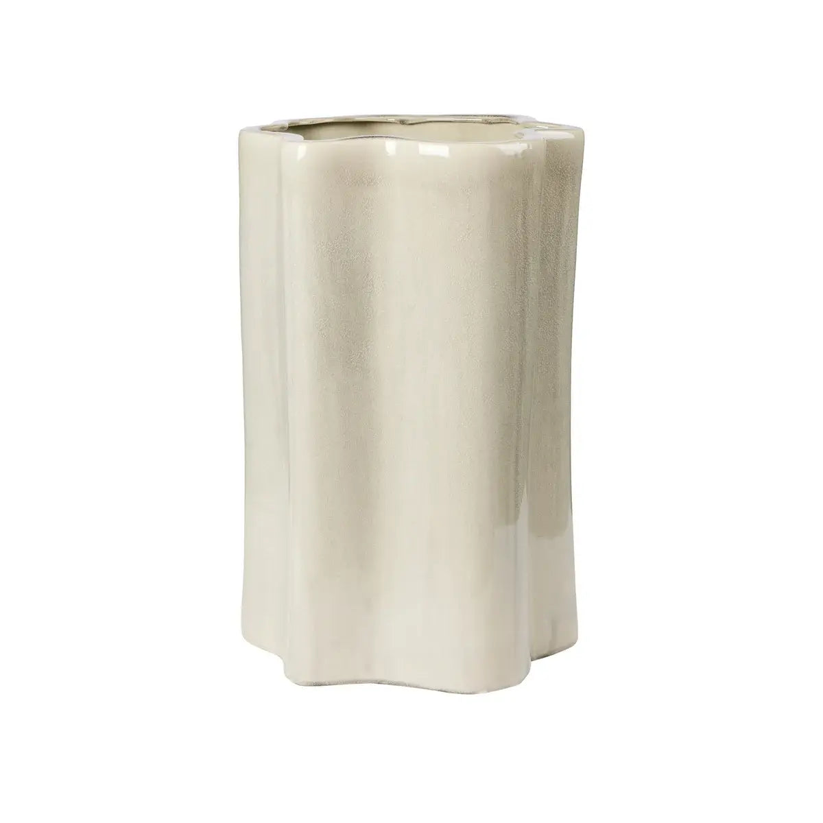 B-Ware Broste Copenhagen Sonja übertopf Pflanzgefäß Blumentopf Keramik H 55 Cm Grau