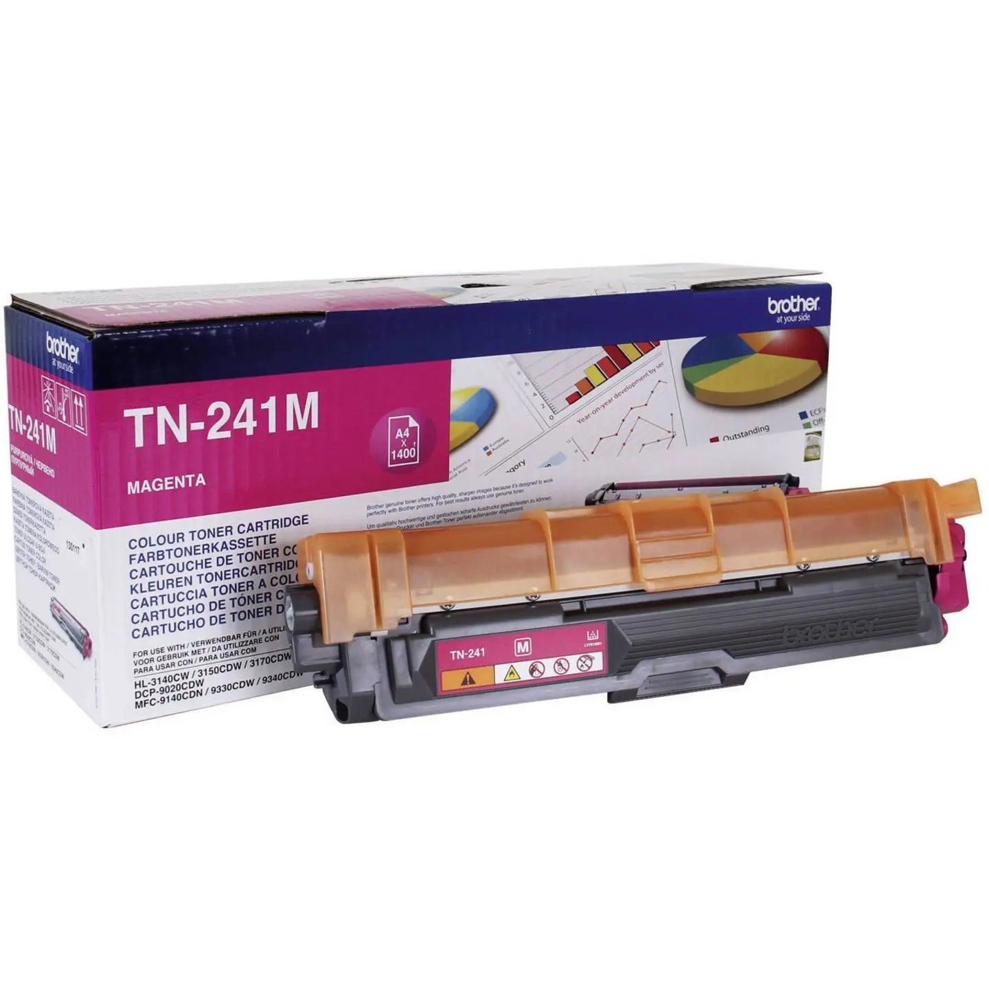 B-Ware Brother Toner Tn 241 M Kartusche Druckerzubehör Magenta Verbrauchsmaterial