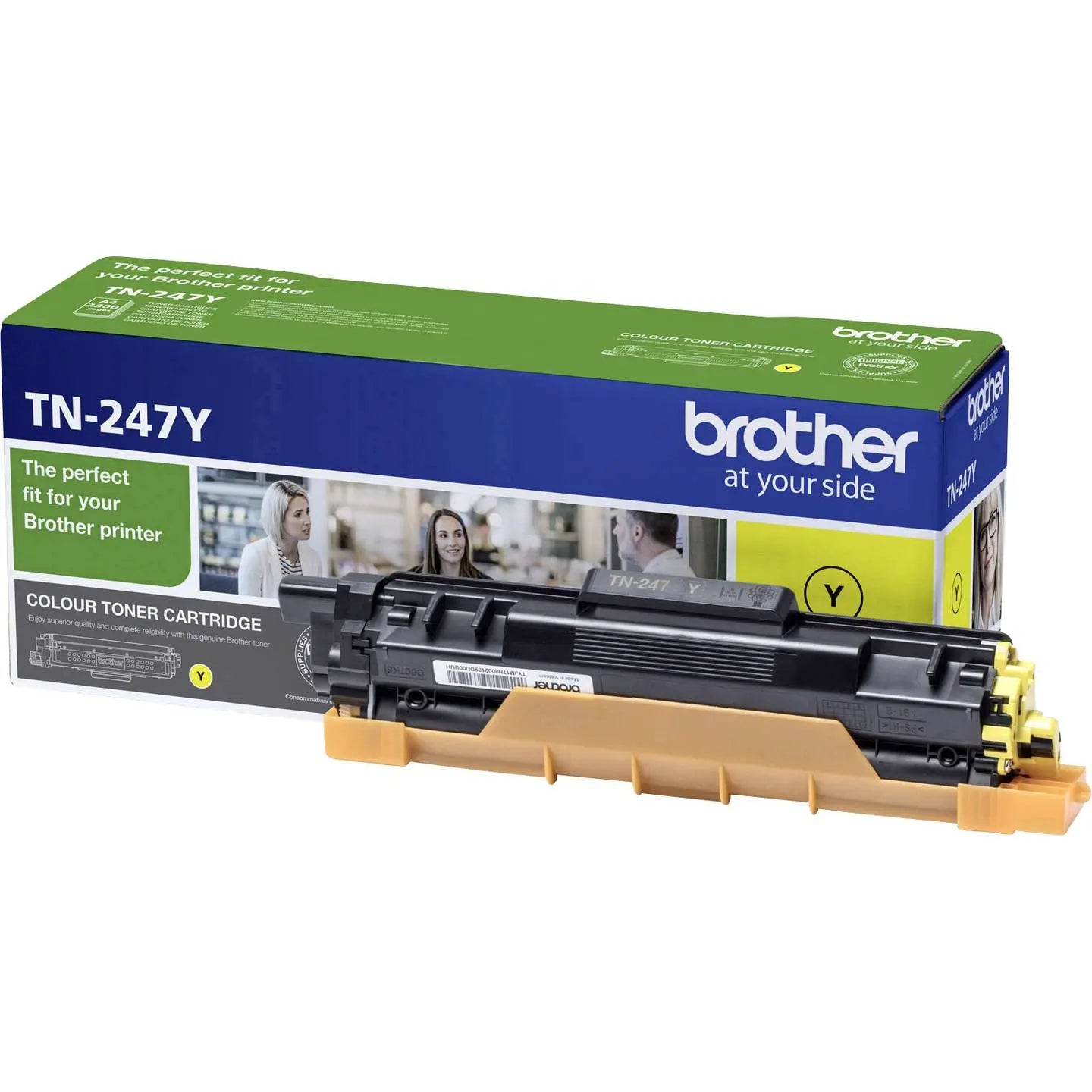 B-Ware Brother Toner Kassette Kartusche Farbpatrone Gelb Drucker Original Tn247 Tn 247 Y
