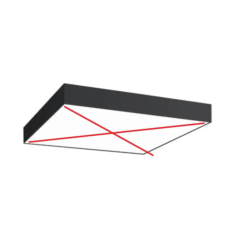 B-Ware Brumberg Led Deckenleuchte Anbauleuchte Flächenleuchte Schwarz Siehe Text/Foto