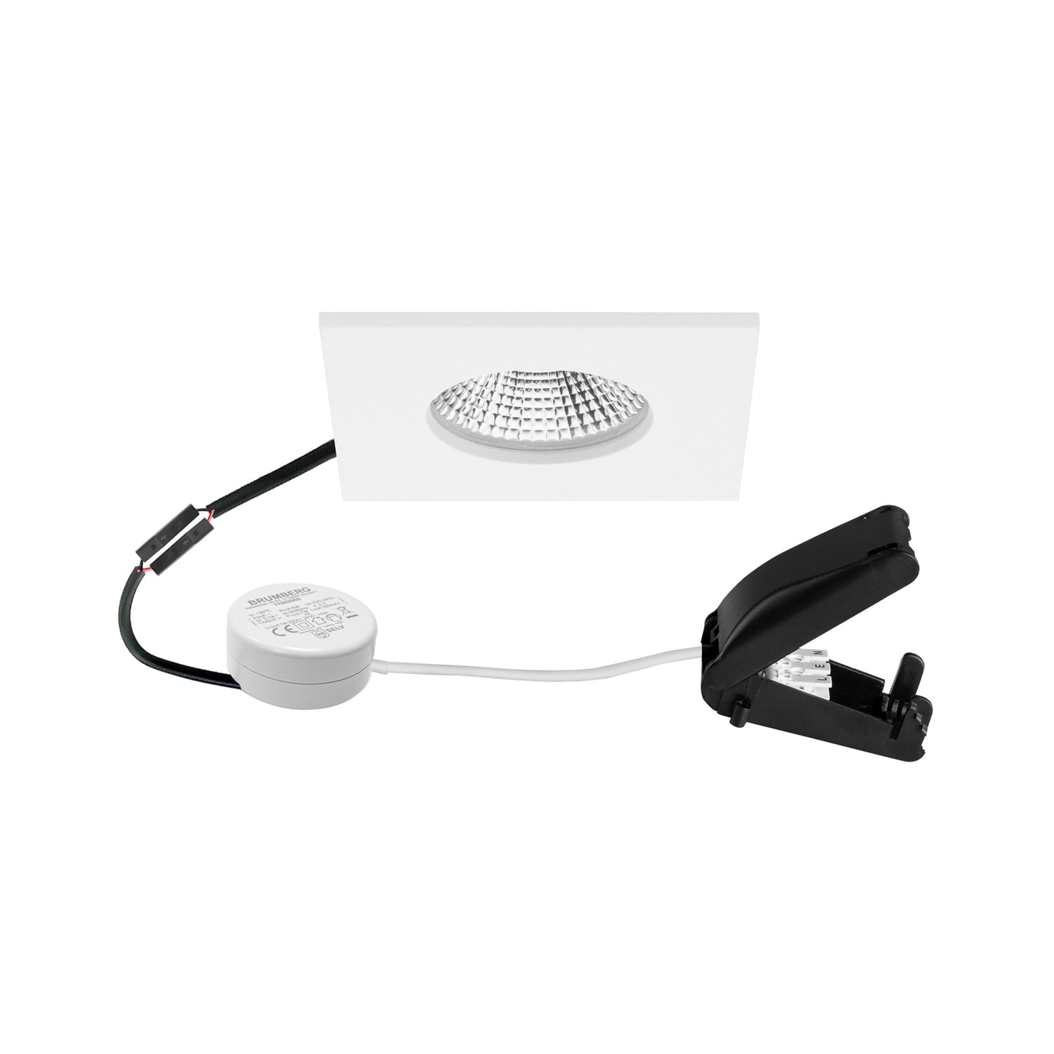 B-Ware Brumberg Bb21 Einbauleuchte Leuchte Ip65 Rc Treiber Anschlussbox Strukturweiß