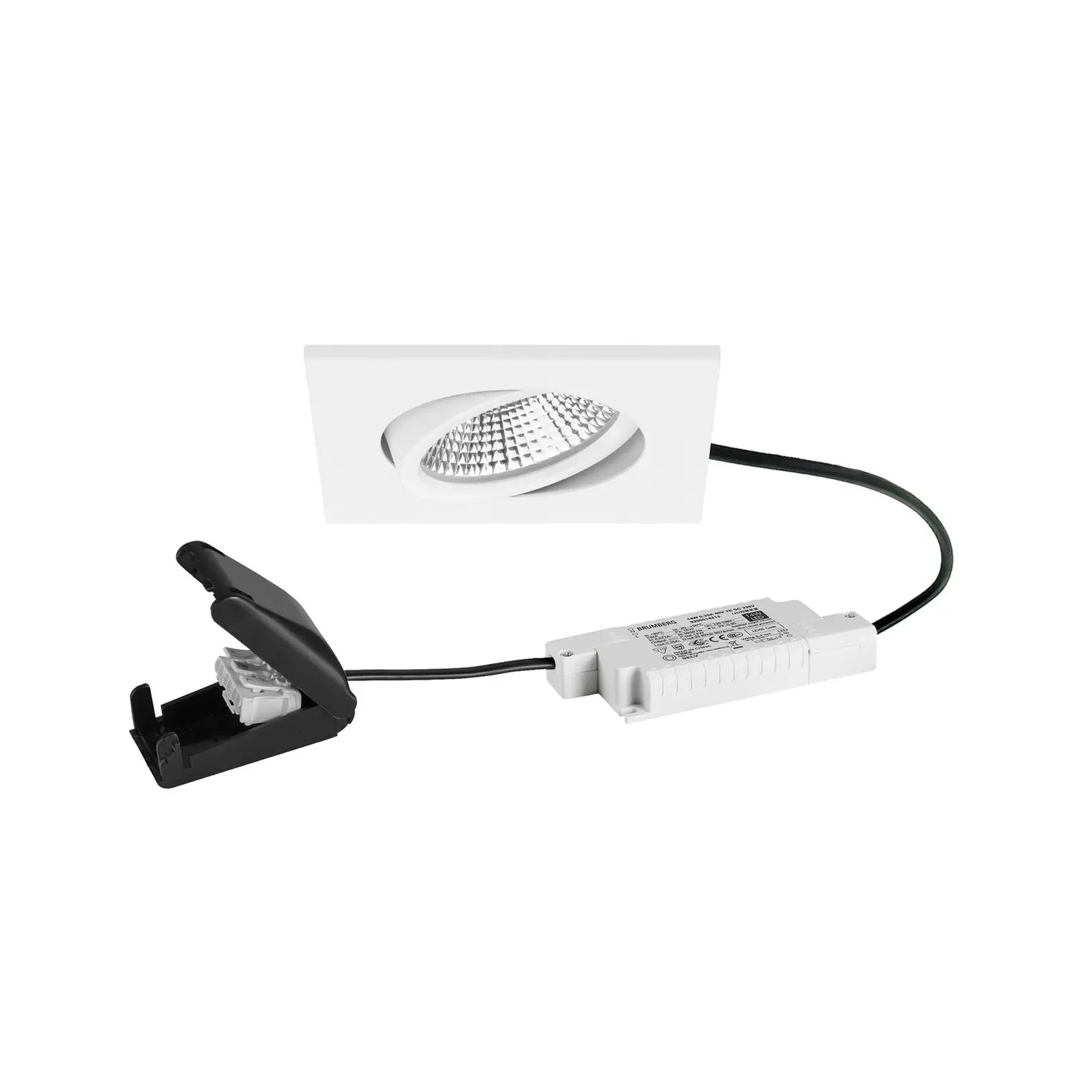 B-Ware Brumberg Bb25 Einbauspot Deckeneinbauleuchte Ip65 Rc Anschlussbox Strukturweiß