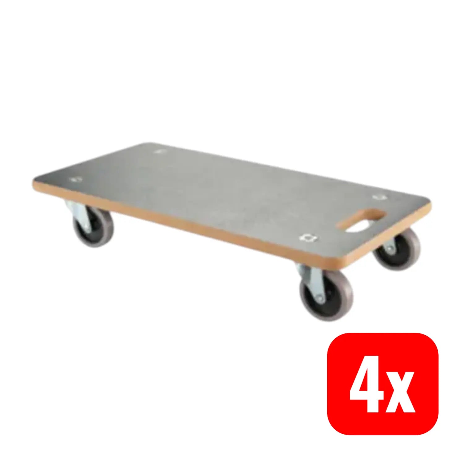 B-Ware Bs Rollen Allzweckroller Transportroller Mdf Tp Rollen Grau 29 X 58 Cm 4 Stück