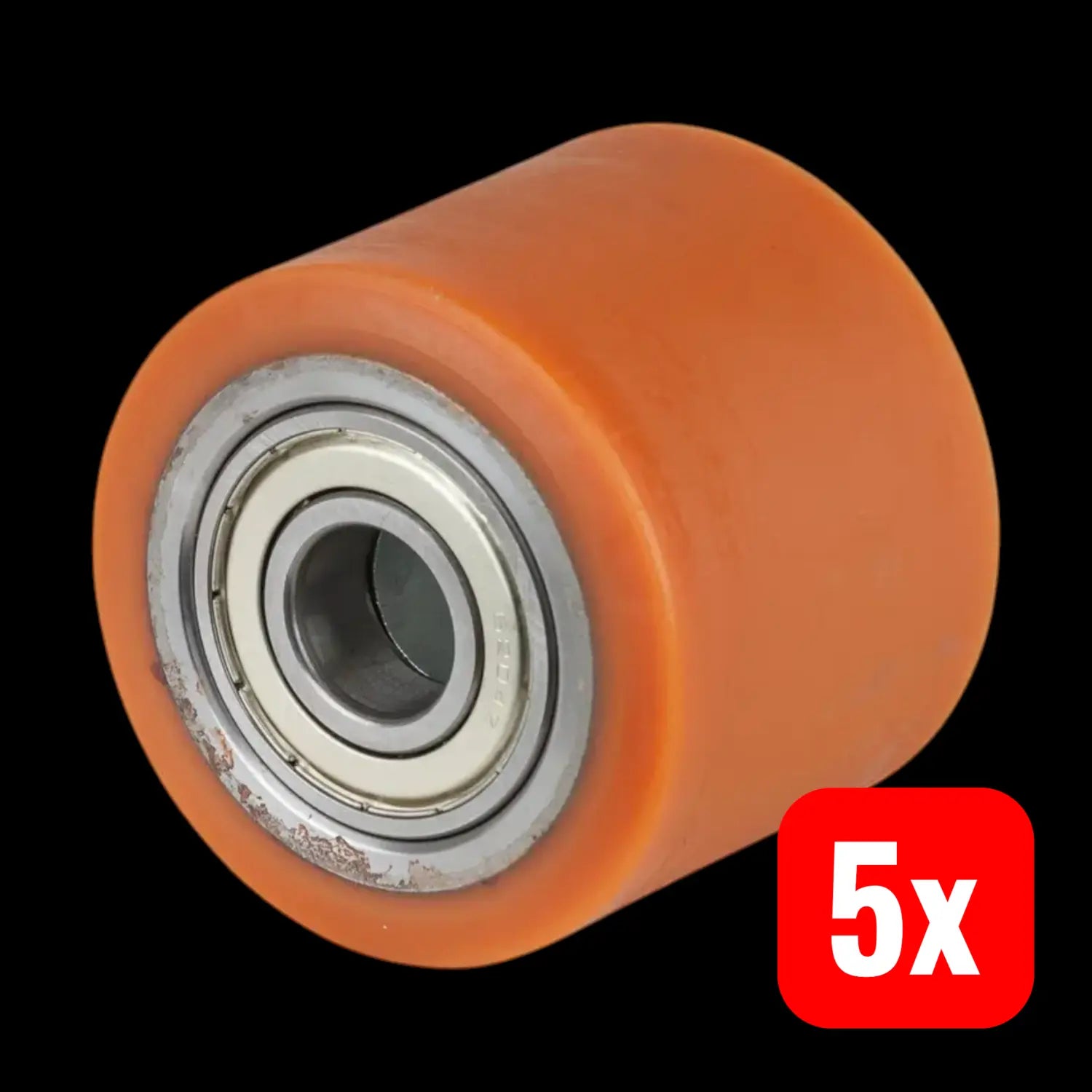 B-Ware Bs Rollen Rad Polyurethanrad Rad Kugellager Stahl Guss Polyurethan 75 Mm 5 Stück