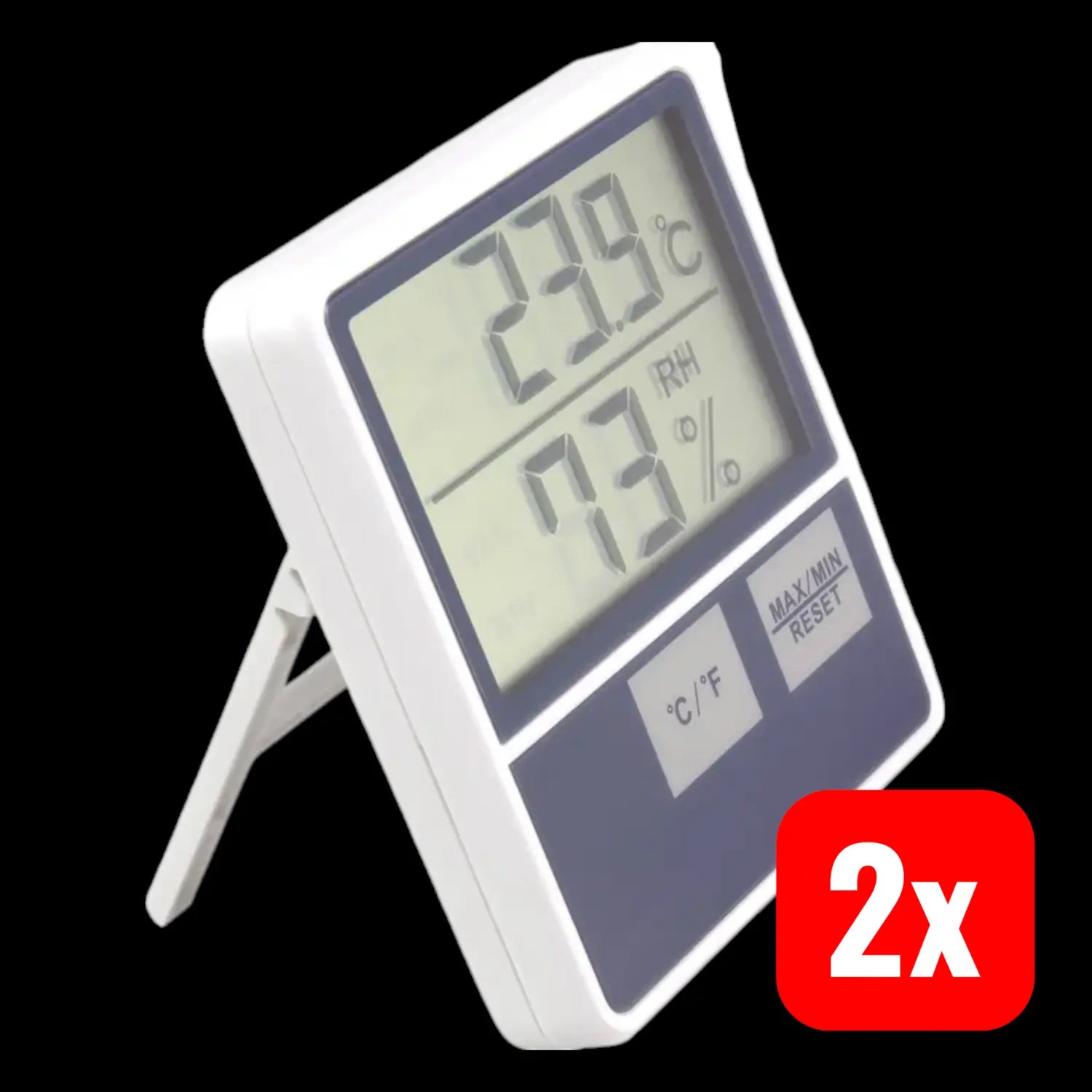 B-Ware Btth 1014 Innen Thermo Hygrometer Temperatur Luftfeuchte Weiß Digital 2 Stück